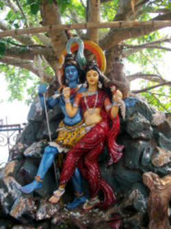 Idol of Lord Shiva and Parvati at Tara Tarini Temple